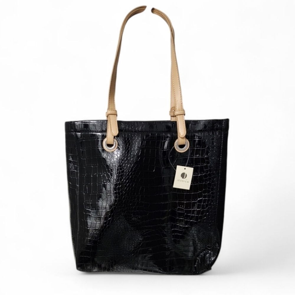 Nwt! Jessica Crock Print Tote Bag